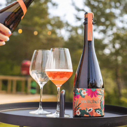 Astelpaju-vaarika & ingveri alkoholivaba mullijook Switchel 750 ml