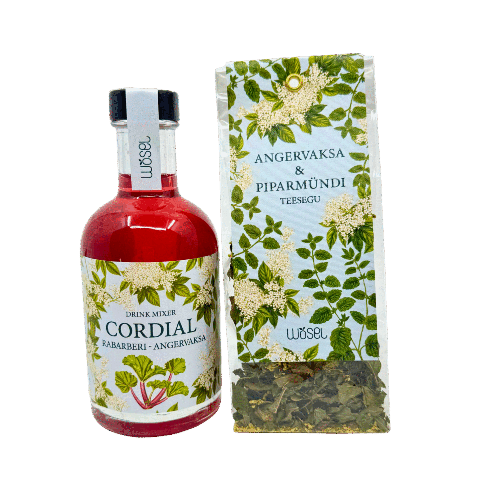 Rabarberi-angervaksa Cordial, 200 ml - Image 4